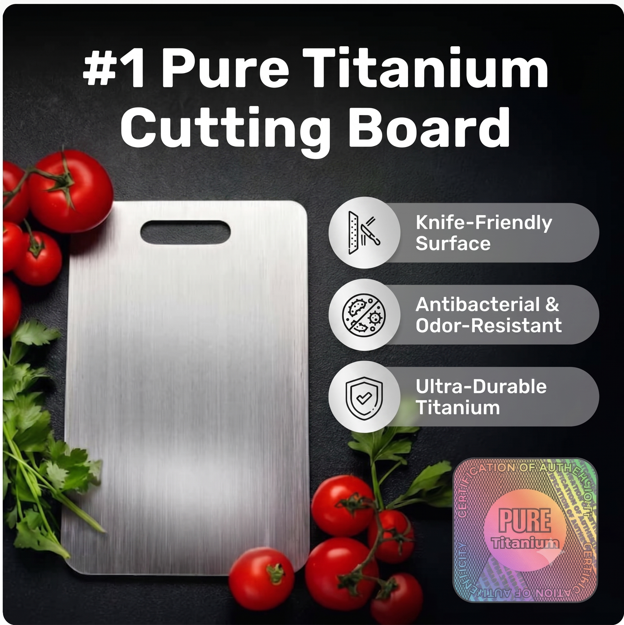 Katori Pure Titanium Cutting Board